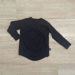 NUNUNU Kid’s Long-sleeve cut out tee, 4-5